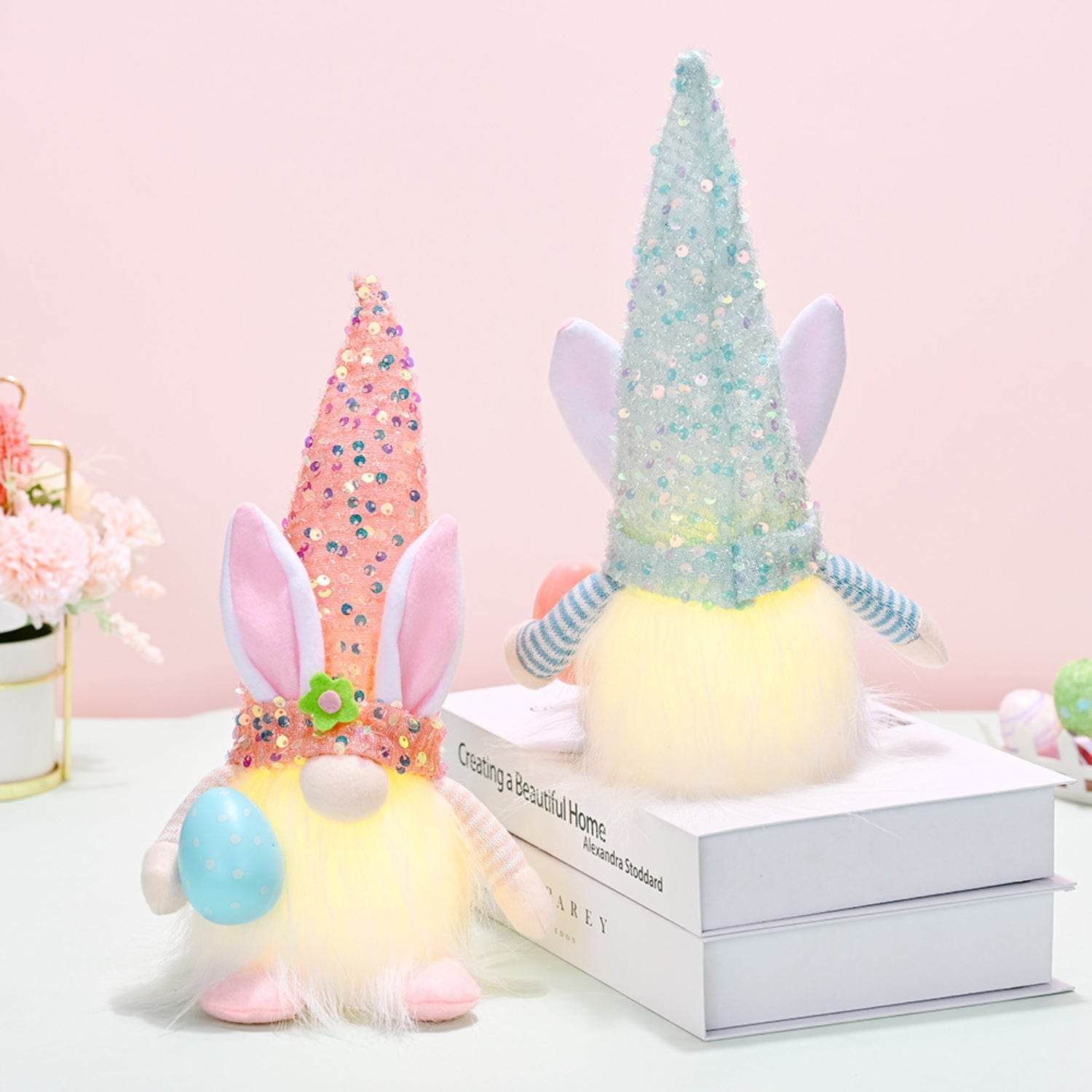 Easter Sequin Pointed Hat Faceless Gnome - Hovatok
