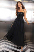 Lace-Up Backless Mesh Dress - Hovatok