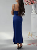 Devine Slit Ruched Maxi Cami Dress - Hovatok