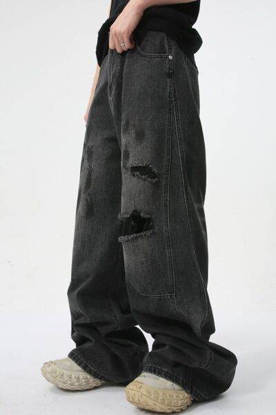Distressed Jeans with Pockets - Hovatok