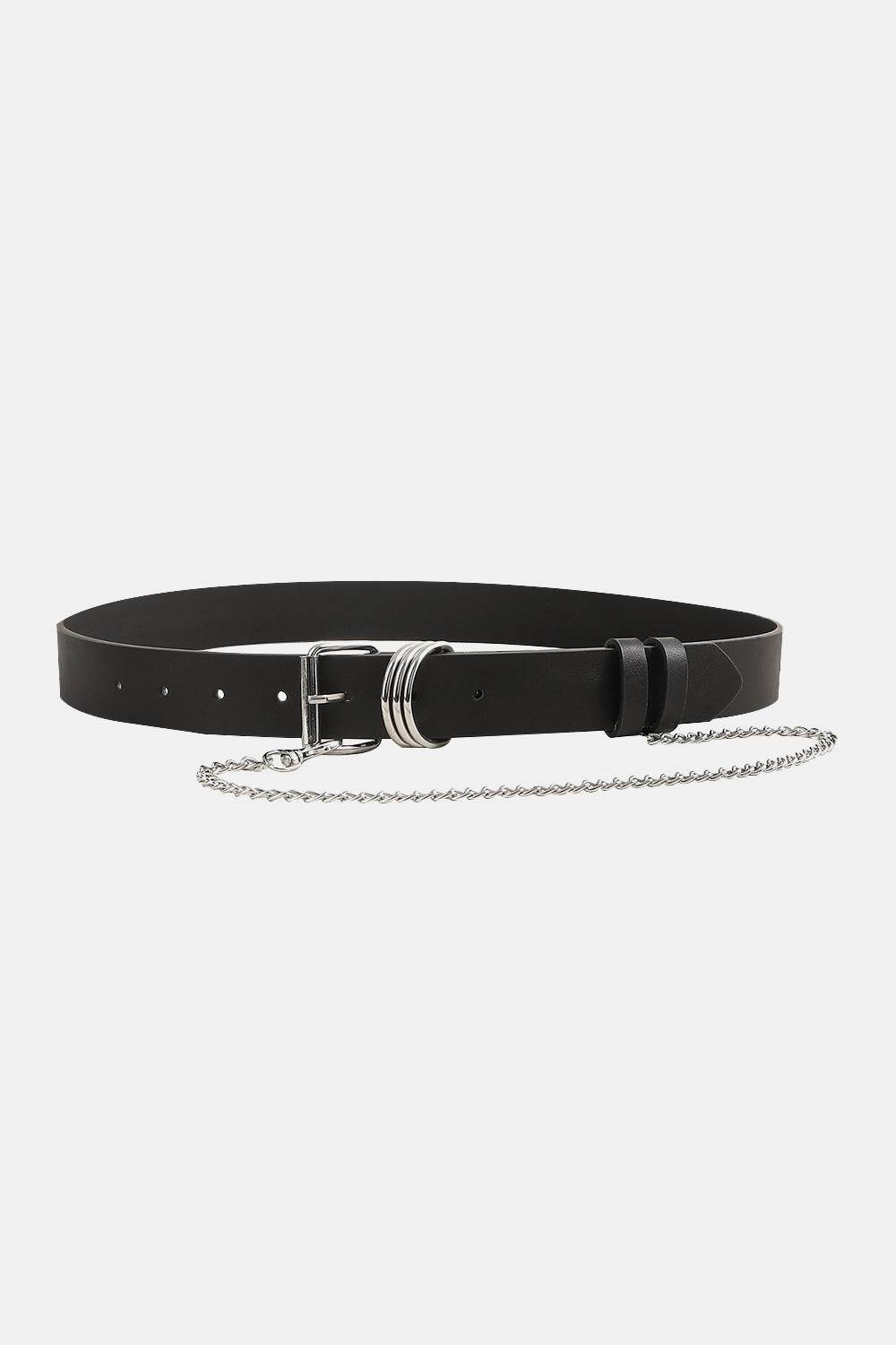 PU Leather Alloy Chain Belt - Hovatok