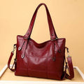 PU Leather Medium Handbag - Hovatok