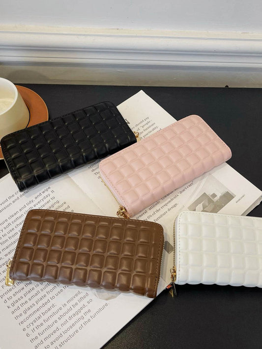 PU Leather Solid Color Wallet - Hovatok