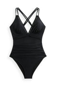 Double Spaghetti Strap One-Piece Swimwear - Hovatok