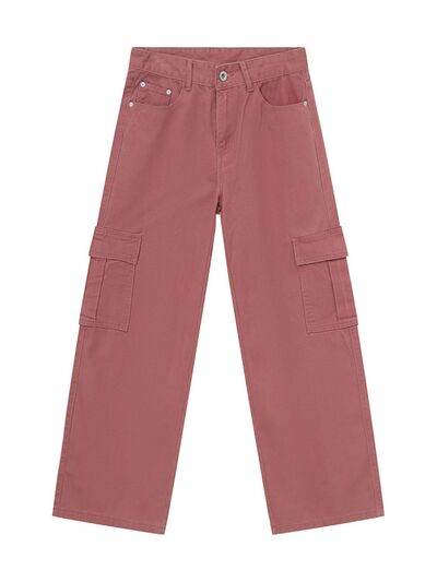 Wide Leg Cargo Jeans - Hovatok