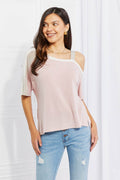 Andree by Unit Full Size Something Simple Cold Shoulder Tee - Hovatok