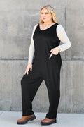 Double Take Full Size Sleeveless Straight Jumpsuit - Hovatok
