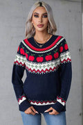Angel Wings Graphic Round Neck Long Sleeve Sweater - Hovatok