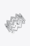 Adored Moissanite Zigzag Stacking Rings - Hovatok