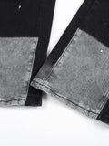 Men's Contrast Washed Bootcut Jeans - Hovatok
