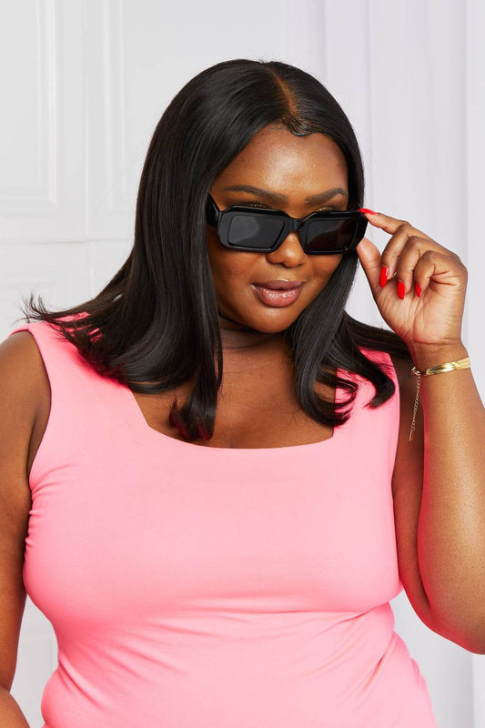 Rectangle TAC Polarization Lens Full Rim Sunglasses - Hovatok