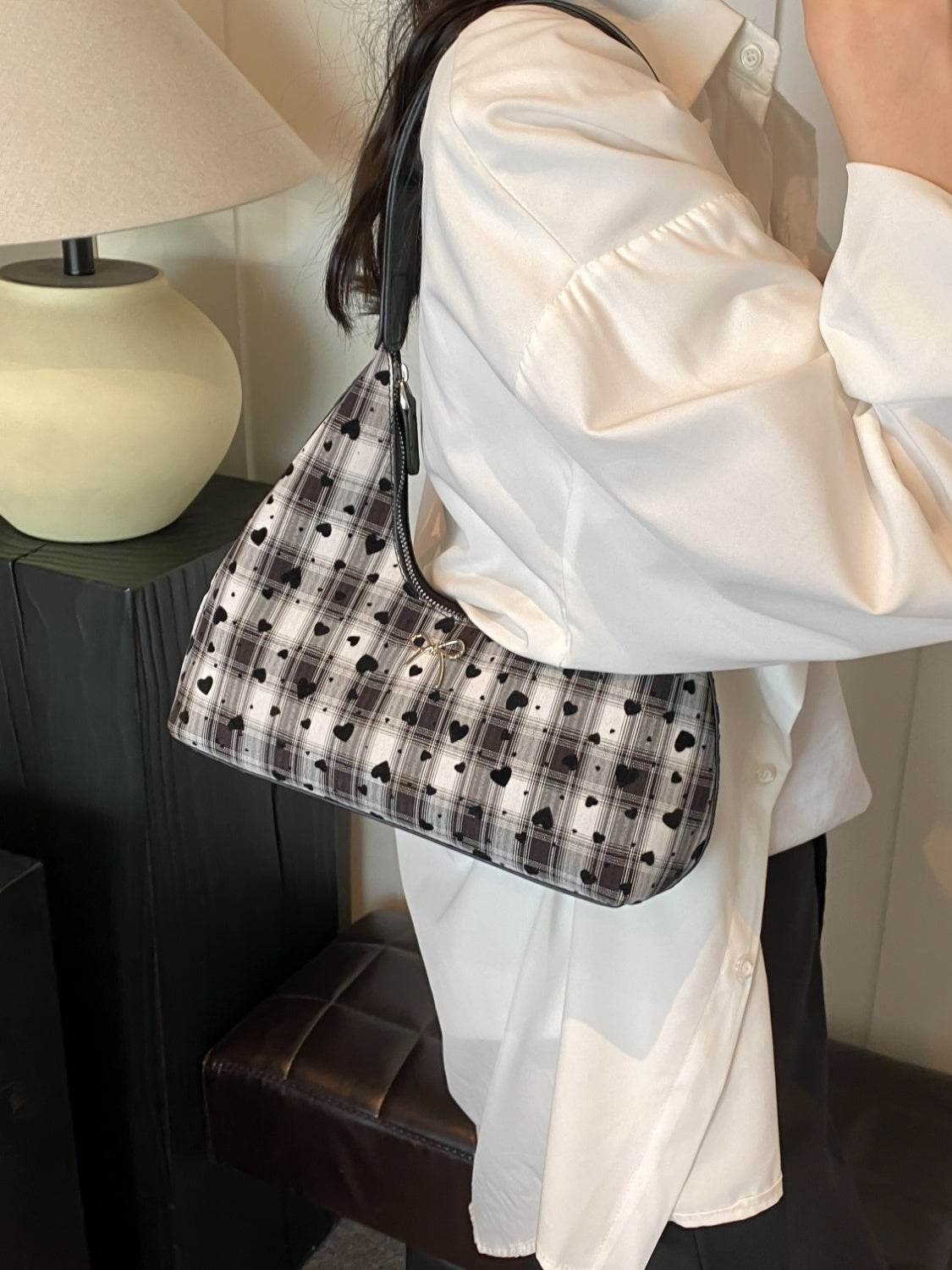 Bow Moon Shape Shoulder Bag - Hovatok