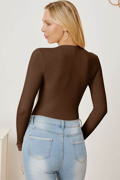 Zip Up Long Sleeve Bodysuit - Hovatok