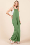Culture Code Full Size Sleeveless Wide Leg Jumpsuit with Pockets - Hovatok