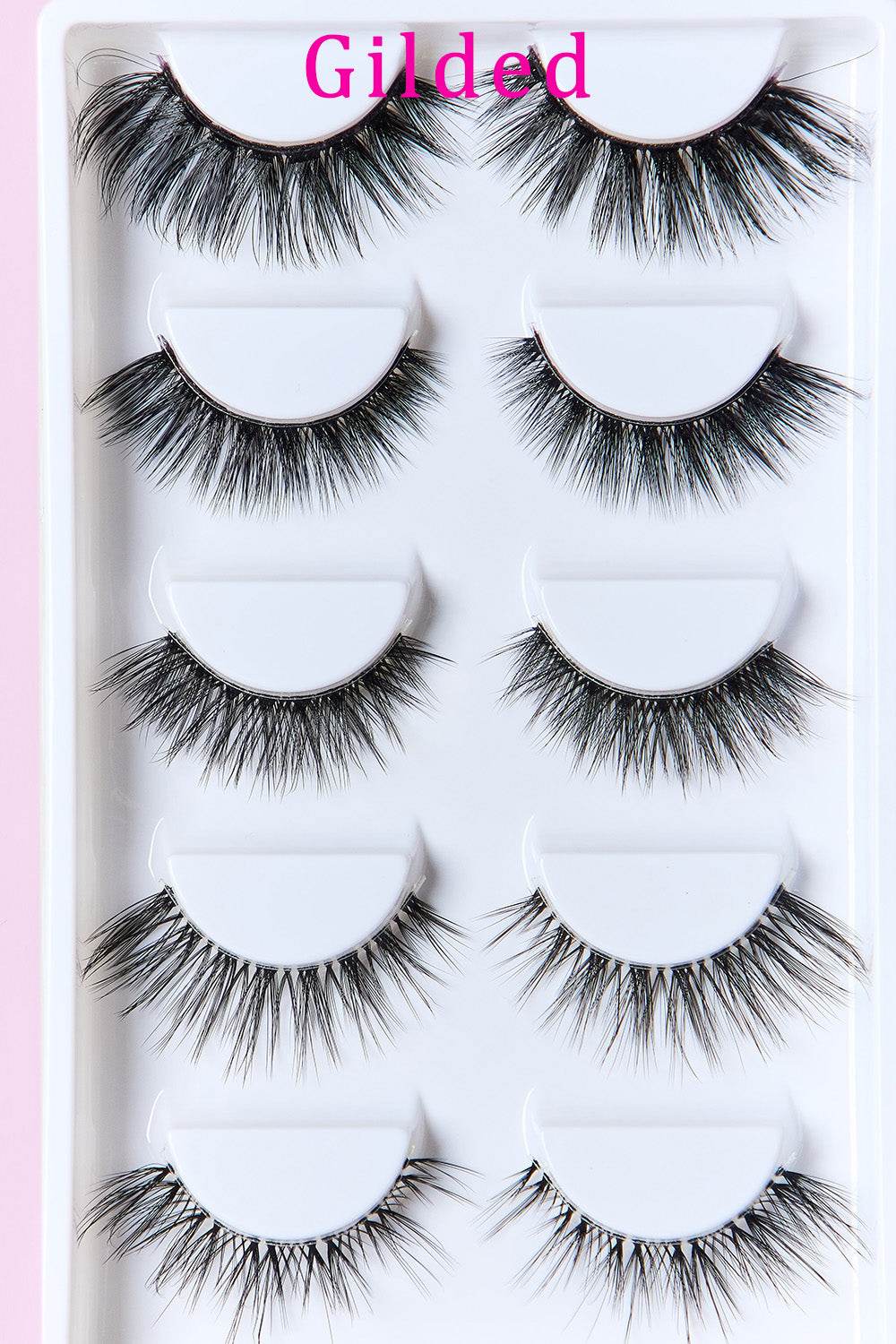 SO PINK BEAUTY Faux Mink Eyelashes Variety Pack 5 Pairs - Hovatok