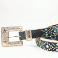 Rhinestone PU Leather Belt - Hovatok