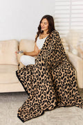 Cuddley Leopard Decorative Throw Blanket - Hovatok