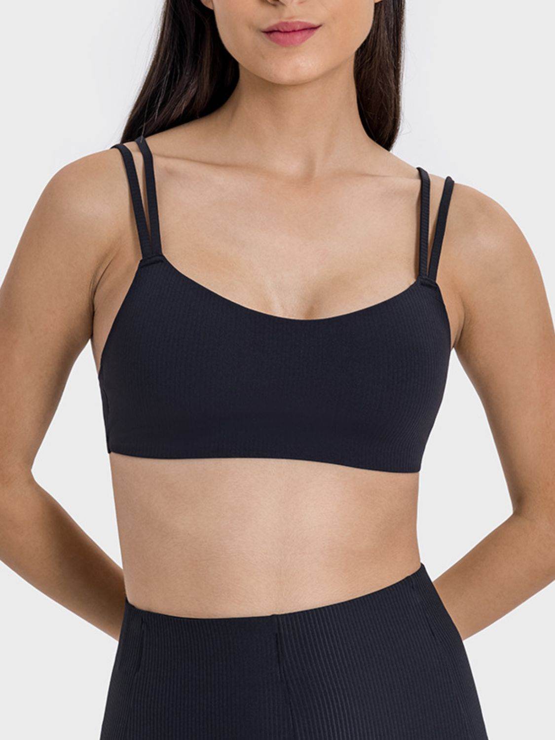 Millennia Scoop Neck Double Strap Active Cami - Hovatok