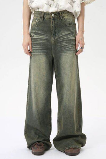 Wide Leg Jeans with Pockets - Hovatok