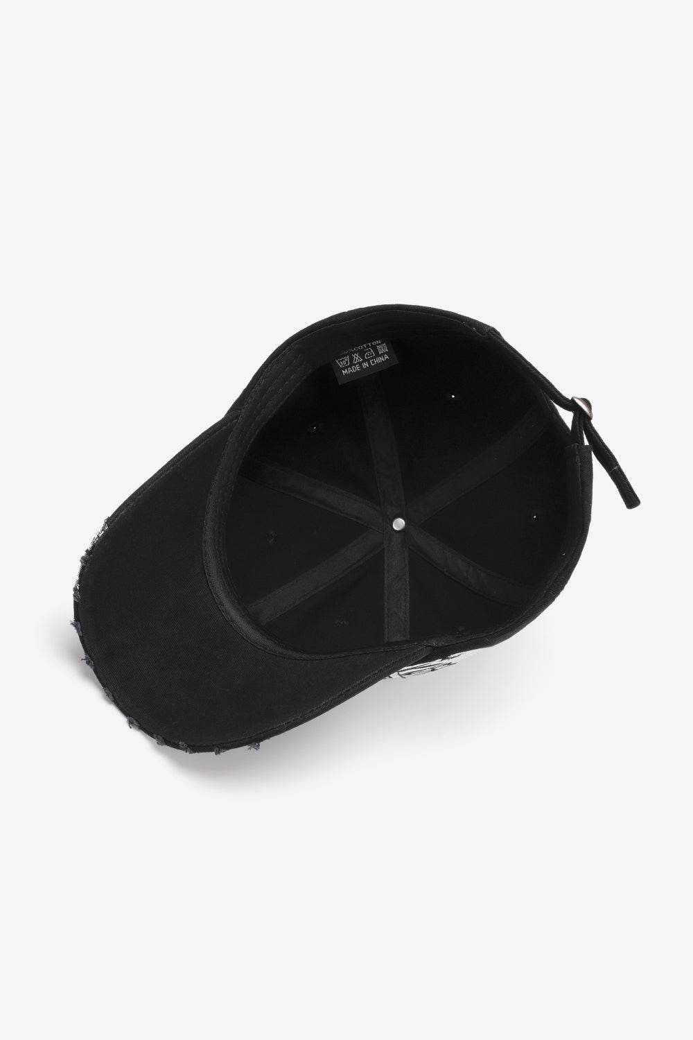 VIBRA Graphic Distressed Adjustable Baseball Cap - Hovatok
