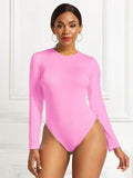 Round Neck Long Sleeve Bodysuit - Hovatok