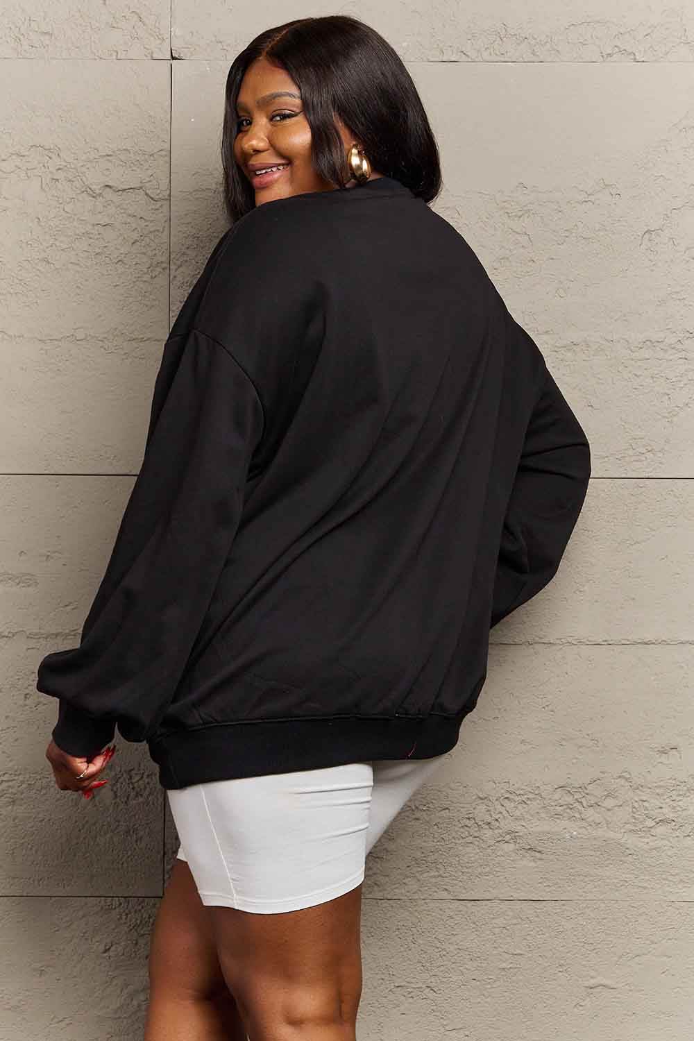 Simply Love Simply Love Full Size Flower and Butterfly Graphic Sweatshirt - Hovatok