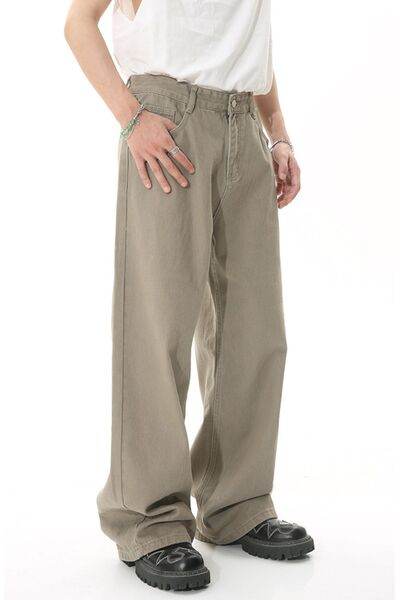 Men's Mid-Rise Straight-Leg Jeans - Hovatok