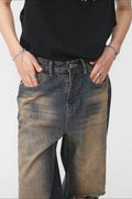 Distressed Wide Leg Jeans - Hovatok