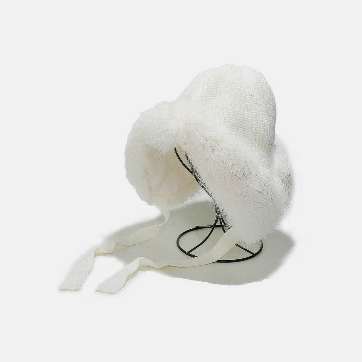 Thermal Tied Fuzzy Winter Hat - Hovatok