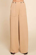Culture Code Full Size High Waist Wide Leg Cargo Pants - Hovatok