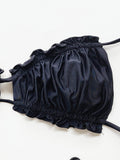 Frill Trill Halter Neck Bikini Set - Hovatok