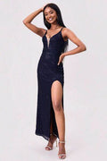 Split Sequin Backless Maxi Cami Dress - Hovatok