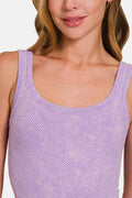 Zenana Ribbed Scoop Neck Tank - Hovatok