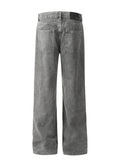 Men's Straight Leg Jeans with Pockets - Hovatok