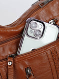 PU Leather Adjustable Strap Shoulder Bag - Hovatok
