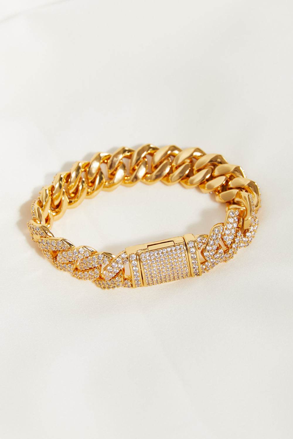Alloy Inlaid Zircon Bracelet - Hovatok