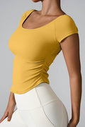 Round Neck Short Sleeve Active T-Shirt - Hovatok