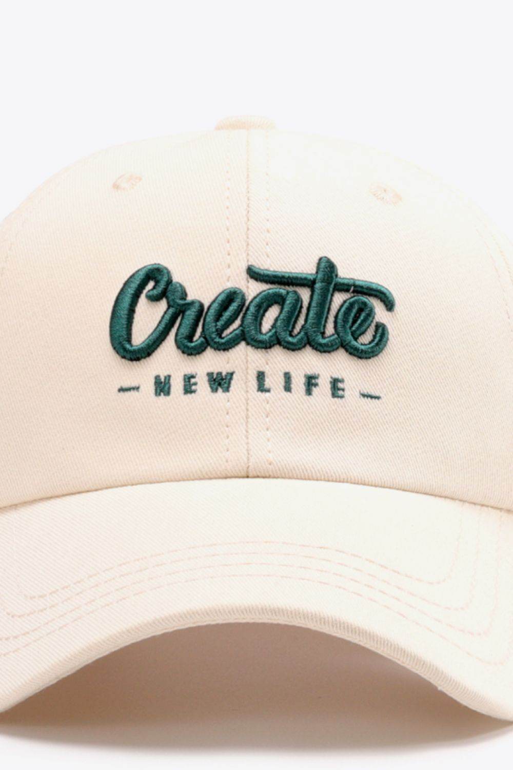 CREATE NEW LIFE Adjustable Cotton Baseball Cap - Hovatok