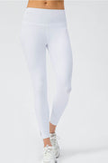 Wide Waistband Slim Fit Active Leggings - Hovatok