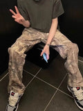 Men's Twig Camouflage Distressed Jeans - Hovatok