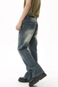 Decorative Seam Jeans with Pockets - Hovatok