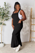 Double Take Full Size Wide Strap Overall with Pockets - Hovatok