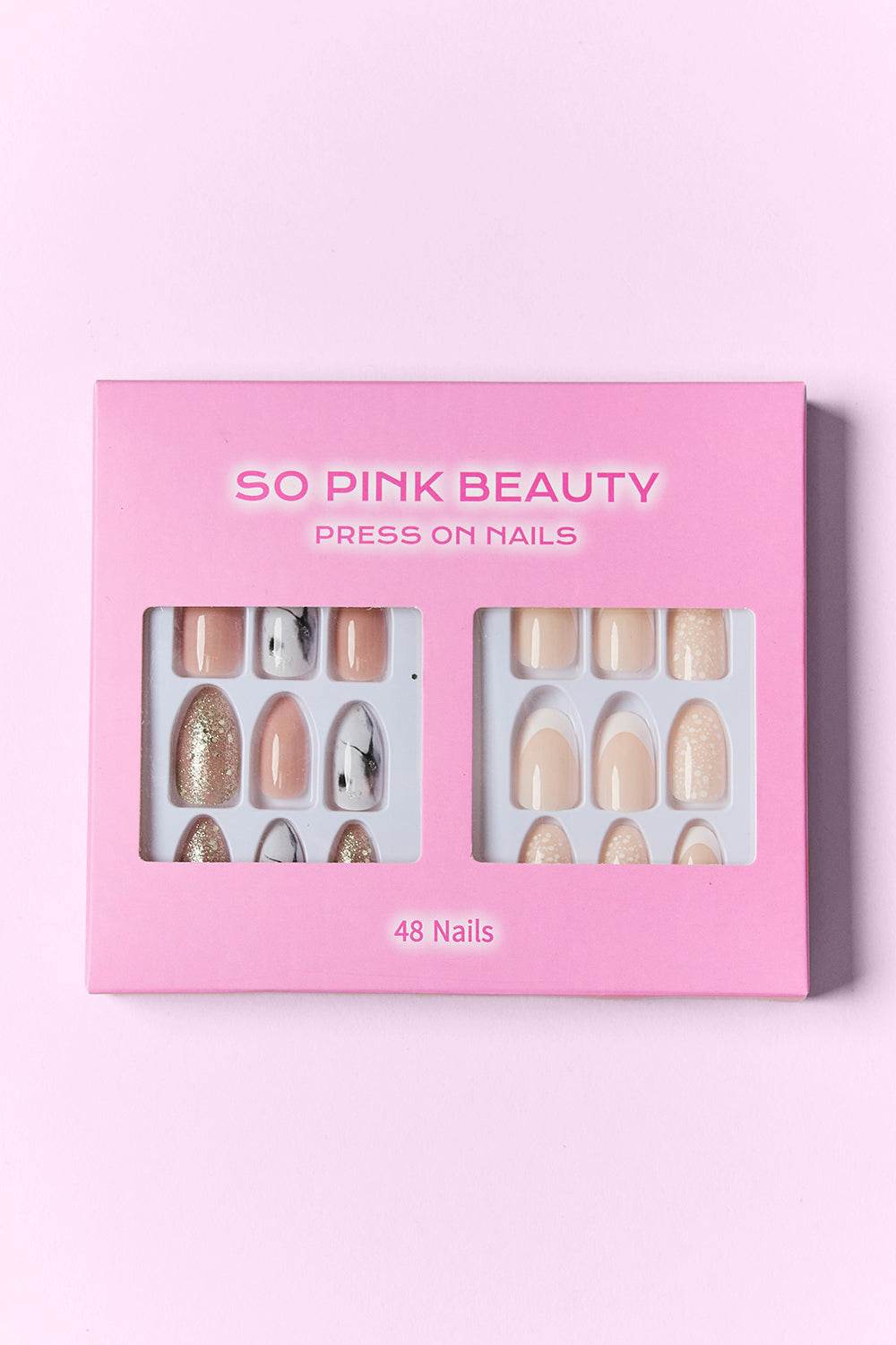 SO PINK BEAUTY Press On Nails 2 Packs - Hovatok