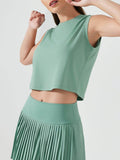 Millennia Round Neck Cropped Active Tank - Hovatok