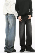 High Waist Baggy Jeans with Pockets - Hovatok
