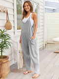 V-Neck Spaghetti Strap Jumpsuit - Hovatok