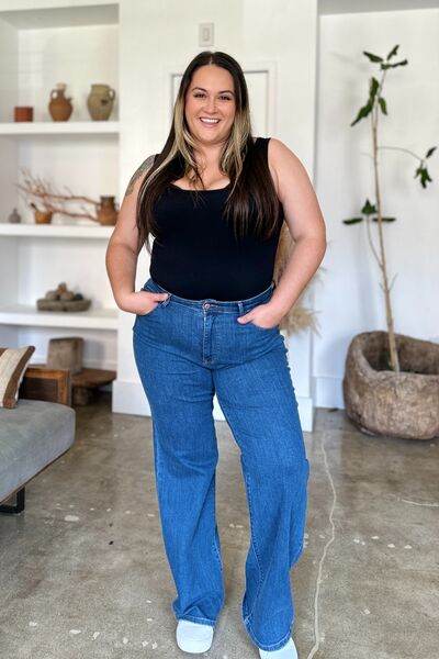 Judy Blue Full Size High Rise Straight Jeans - Hovatok