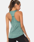 Full Size Scoop Neck Wide Strap Active Tank - Hovatok
