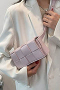 Zenana Vegan Leather Woven Crossbody Bag - Hovatok