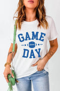 GAME DAY Round Neck Short Sleeve T-Shirt - Hovatok